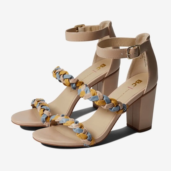 BC Footwear Shoes - BC Before California Wanna Be Sandals in Pastel Multi Size 8.5 NWT